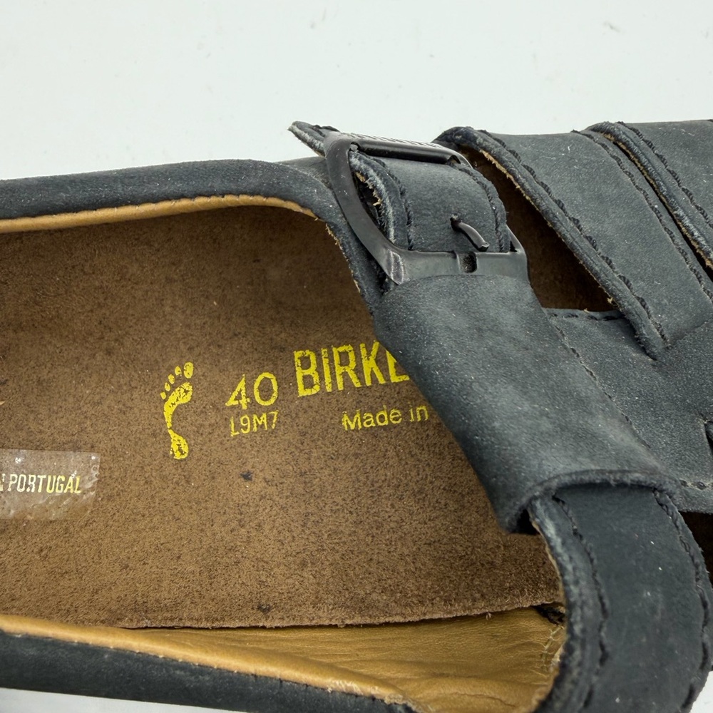 Birkenstock Madeira fisherman closed toe dark gray sandal women’s size 9 men’s 7 - Picture 3 of 6